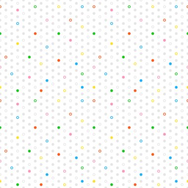 Renkli Daireler, çörek seamless modeli. Yaz vektör arka plan