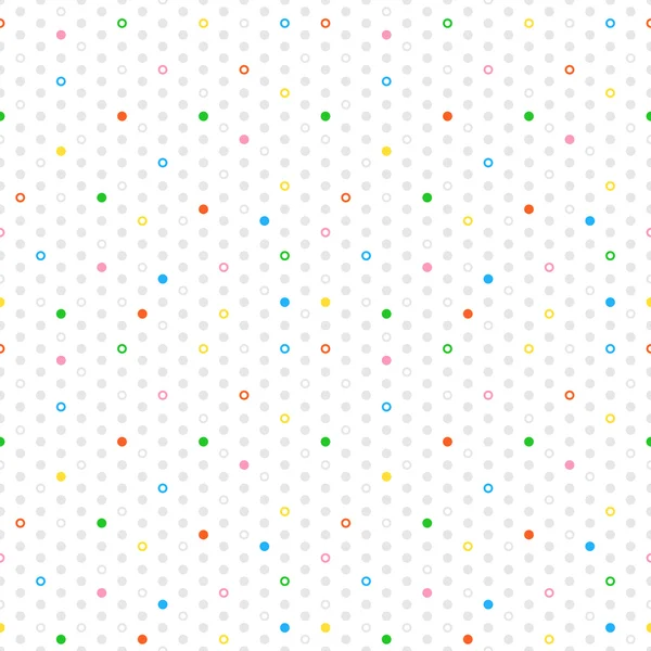Gekleurde cirkels, donuts naadloze patroon. Zomer vector achtergrond — Stockvector