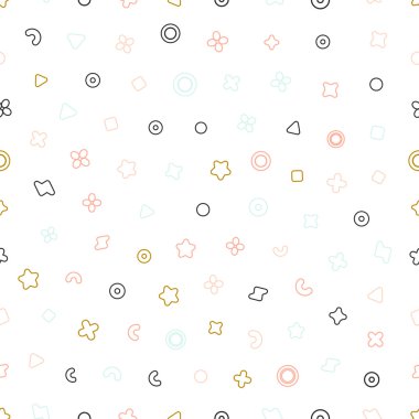 Geometrik şekiller seamless modeli. Altın desen moda ve duvar kağıdı. Soyut vektör çizim şekilleri geometrik öğelerle.