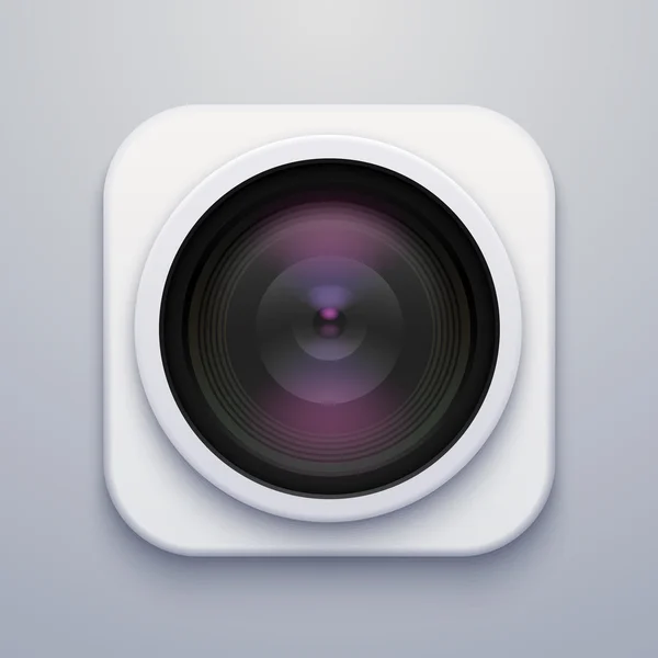 Icona della fotocamera o dell'app fotografica . — Vettoriale Stock