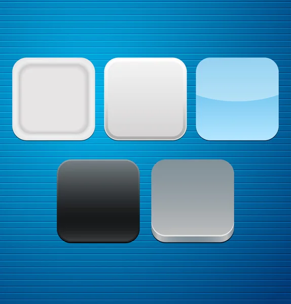Ícones de aplicativos de cor — Vetor de Stock