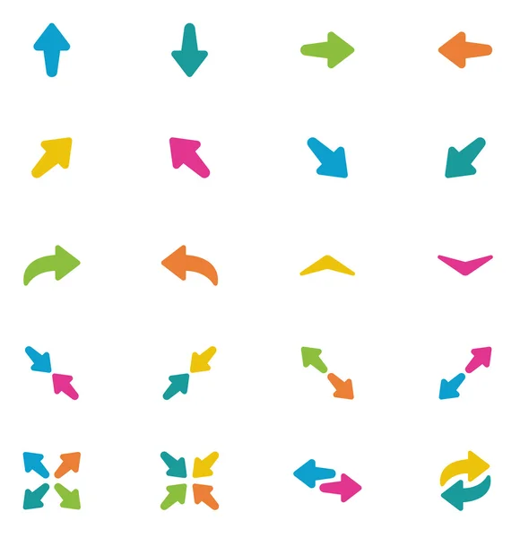 Flèches & Icônes de direction — Image vectorielle