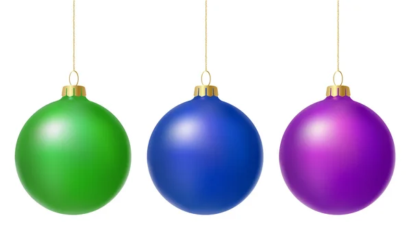 Christmas baubles. — Stock Vector