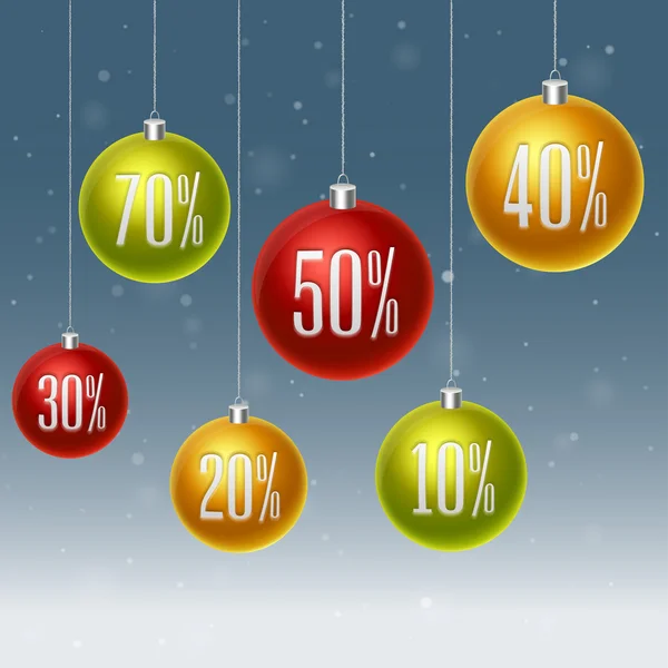 Merry christmas isolerade försäljning småsak — Stock vektor