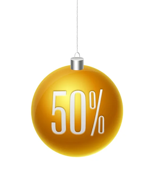 メリー クリスマス分離安物の宝石オフ 50 ％ — ストックベクタ