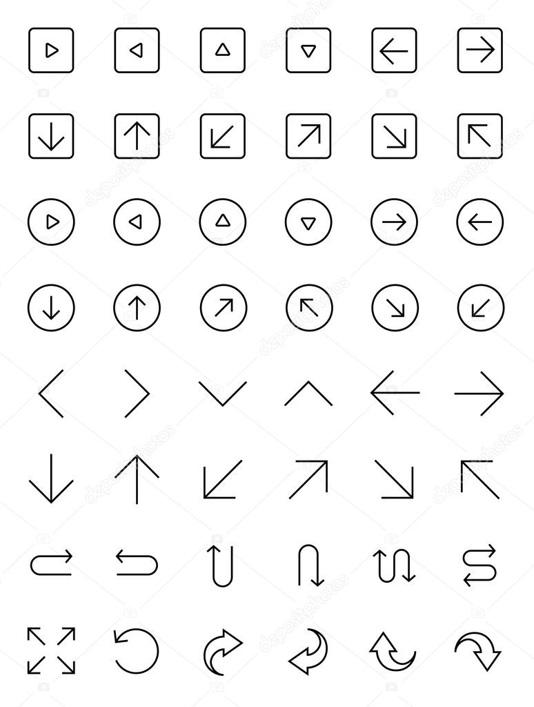 Arrows & Direction icons