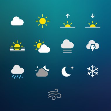 hava simgeleri.