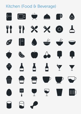 mutfak 45 ince Icons set