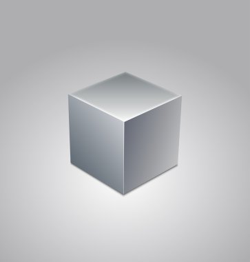 küp üzerinde beyaz izole.