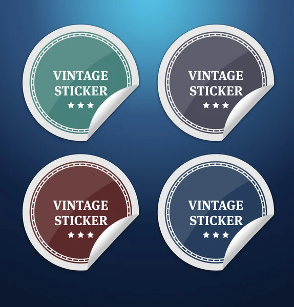 Vintage sticker — Stock Vector