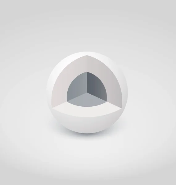 Sección transversal del orbe — Vector de stock