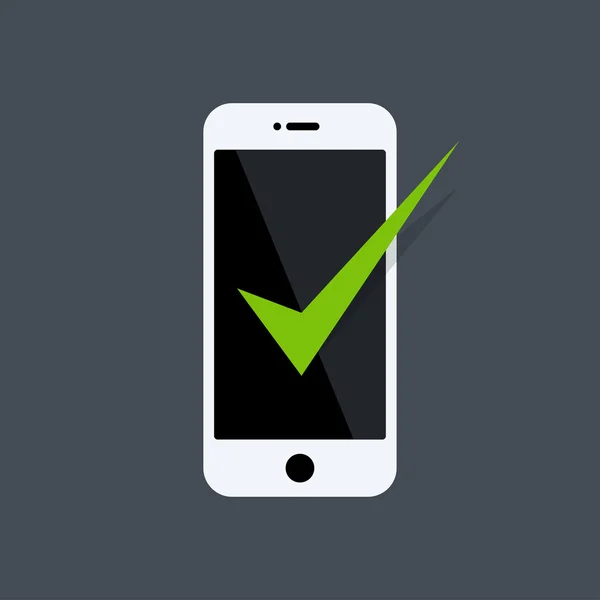 Ploché mobilní zařízení — Stockový vektor