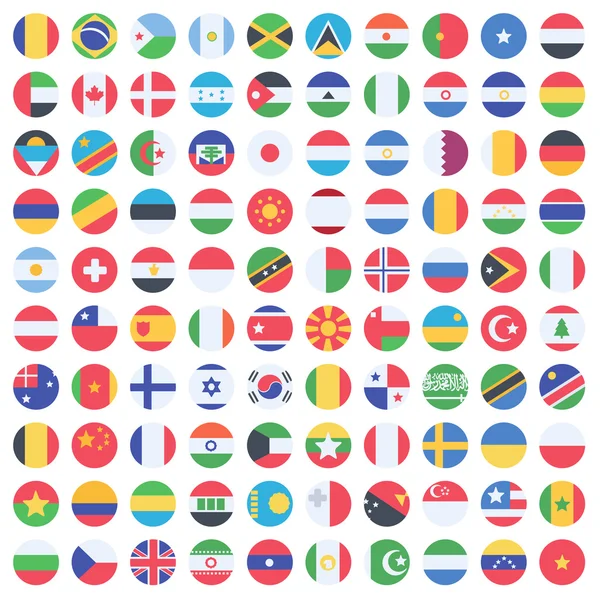 Flaggen der Welt — Stockvektor