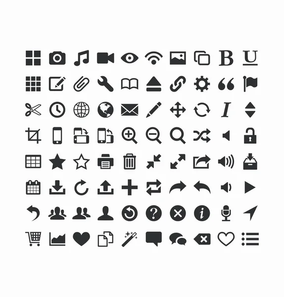 Paquete de iconos para su diseño . — Vector de stock