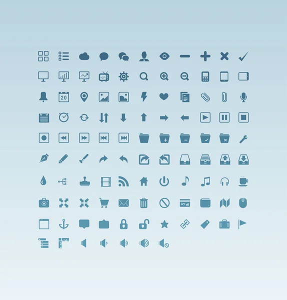 Icons Pack für Ihr Design. — Stockvektor