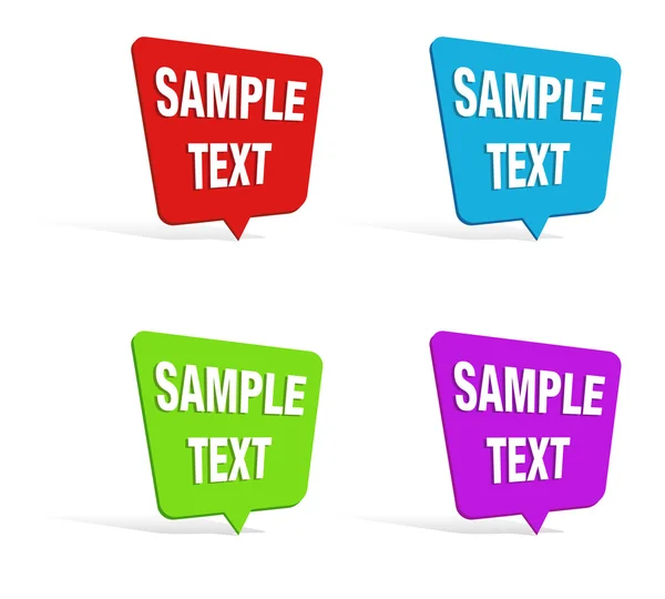 Speech bubbles set. — Stock Vector