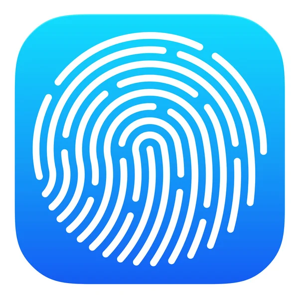 App-Symbol für Fingerabdrücke — Stockvektor