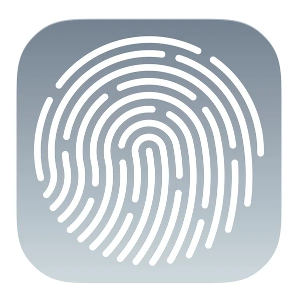 Fingerprint App icon — Stock Vector