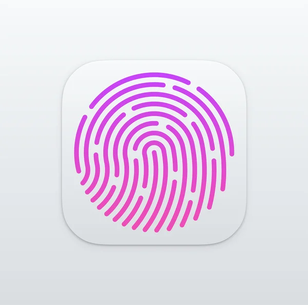 Fingerprint App icon — Stock Vector © Jizo 52967861