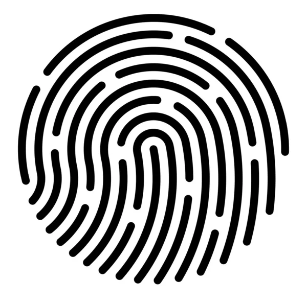 Fingerprint App icon — Stock Vector