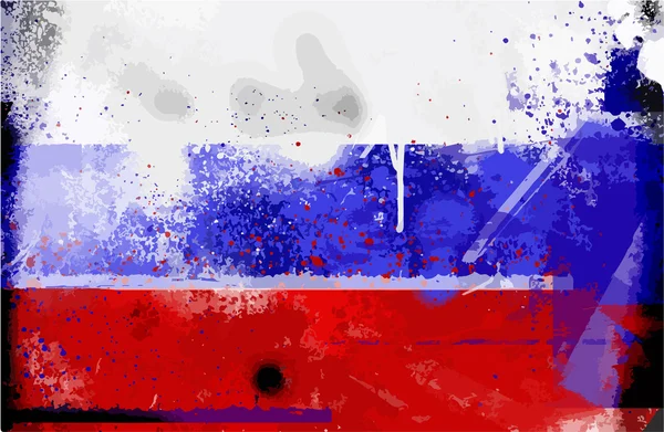 Grunge bandera de Rusia — Vector de stock