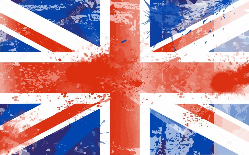 Grunge United Kingdom flag illustration