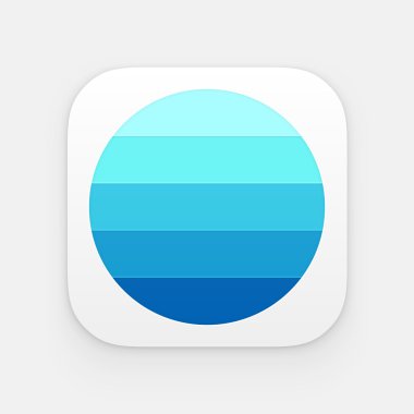 Renkli app simgesi. Vektör şablonu