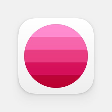 Renkli app simgesi. Vektör şablonu