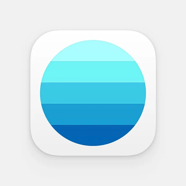 Kleurrijke app pictogram. Vector sjabloon — Stockvector