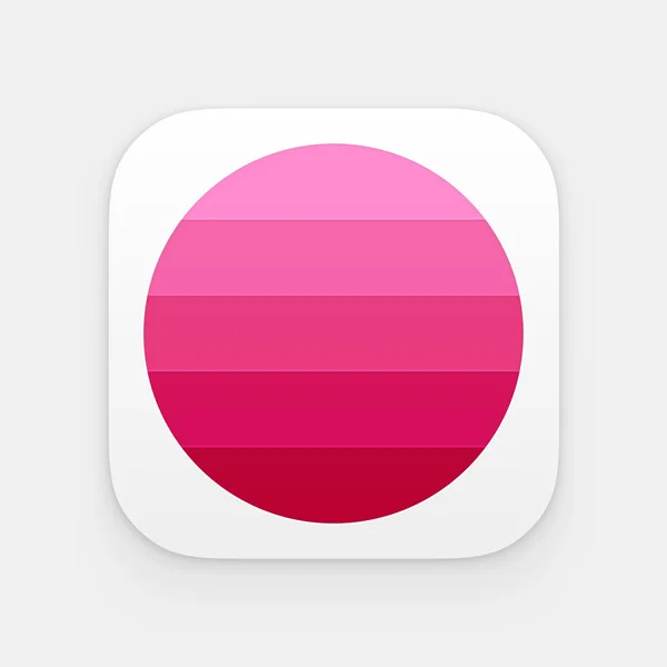 Icono colorido de la aplicación. Plantilla vectorial — Vector de stock