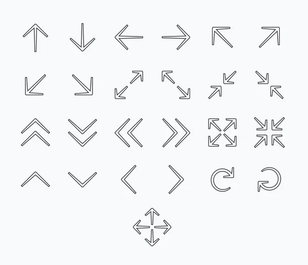 Arrow icon set — Stock Vector