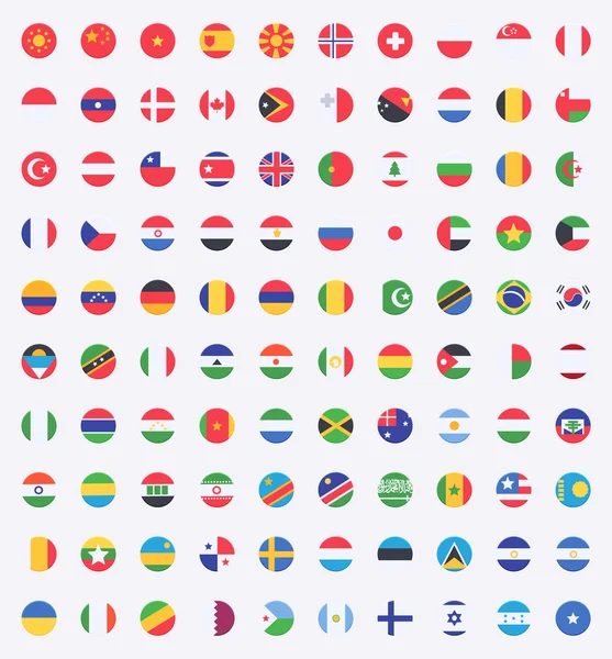 Vlag van wereld. — Stockvector