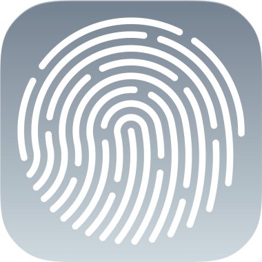 Kimliği app simgesi. Parmak izi