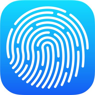 Kimliği app simgesi. Parmak izi