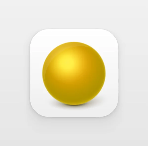Ikona aplikace koule — Stockový vektor