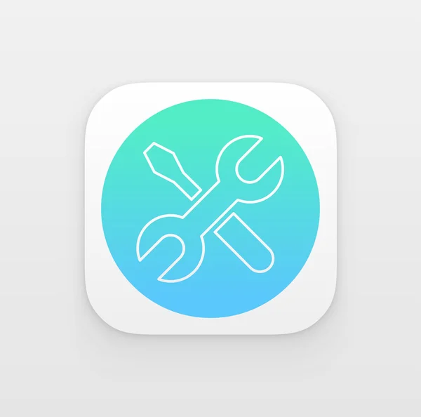 Settings app icon — Stock Vector
