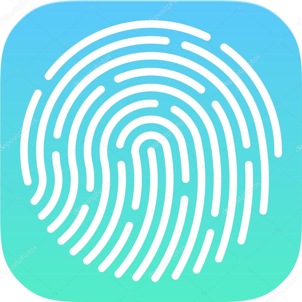 ID app icon. Fingerprint