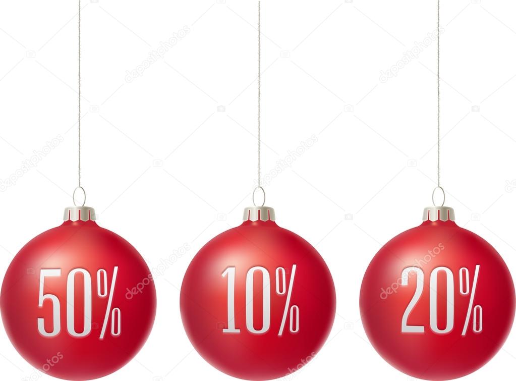 Merry Christmas sale baubles