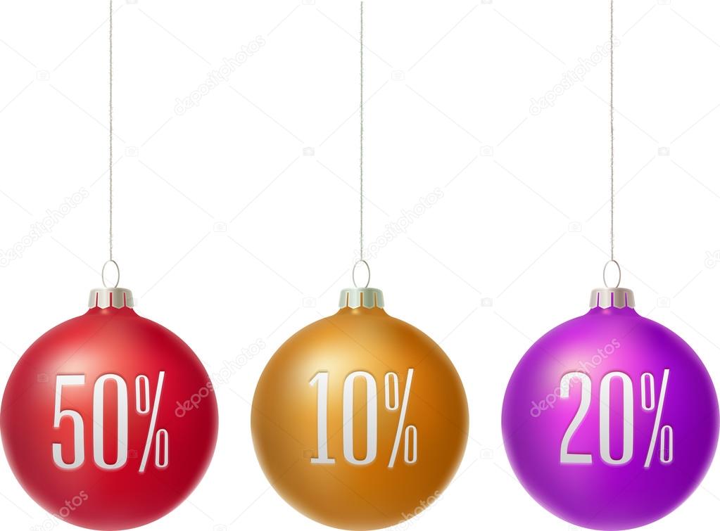 Merry Christmas sale baubles