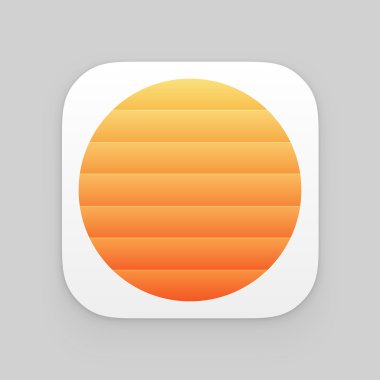 Renkli app simgesi. Vektör şablonu