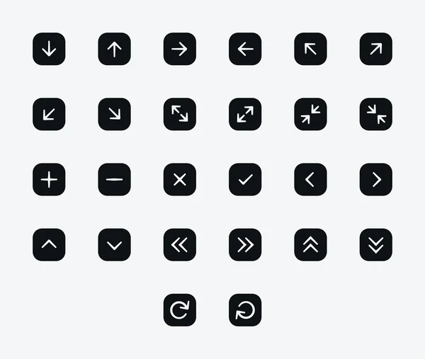 Conjunto de iconos de flechas. Vector — Vector de stock