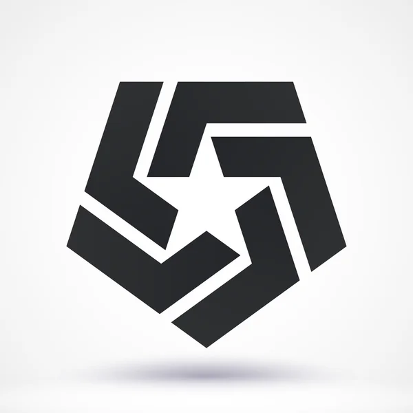 Abstrakta Star-logotypen. Vektor illustration — Stock vektor