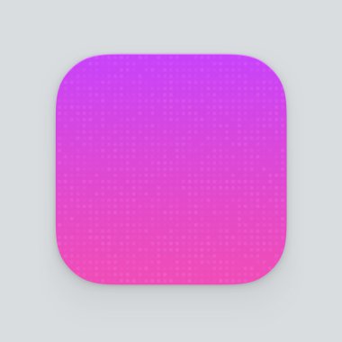 Colorful app icon. Vector template clipart