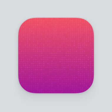 Renkli app simgesi. Vektör şablonu