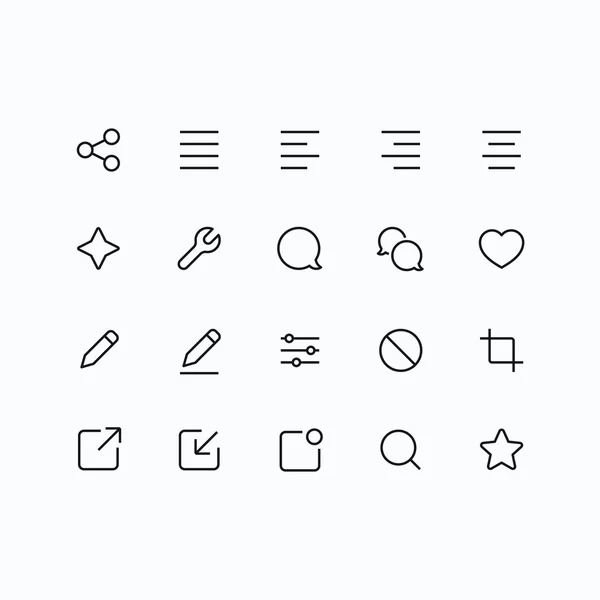Web ve mobil için anahat vektör simgeler. 1 piksel kontur ve 60 x 60 çözünürlük ince.