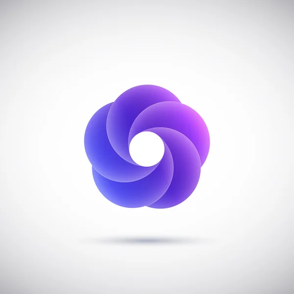 Logotipo de onda abstracta. Ilustración vectorial — Vector de stock