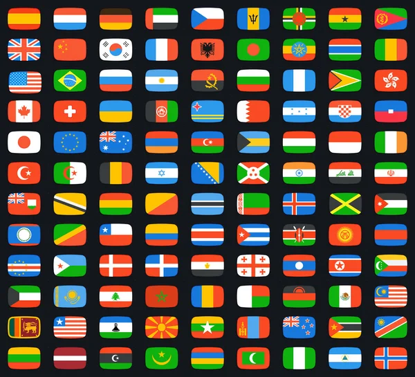 세계의 깃발 — 스톡 벡터