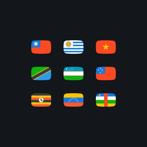 Прапори країн світу — стоковий вектор