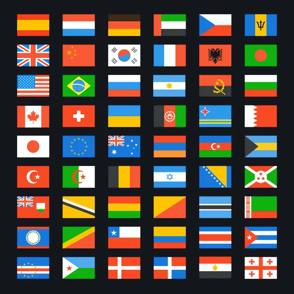 Bandeira do Mundo . — Vetor de Stock