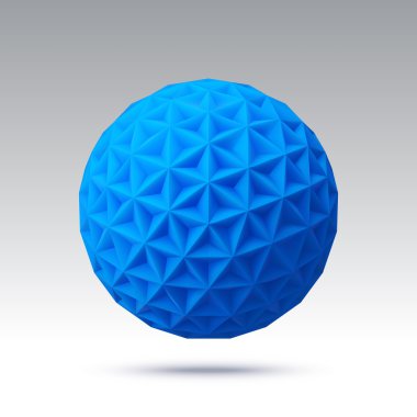 Üçgen yüzler ile soyut vektör Küre